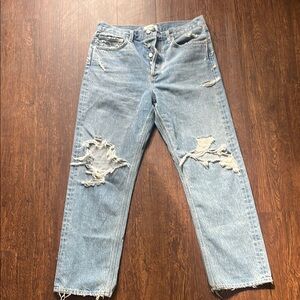 Agolde Classic Blue Denim Jeans